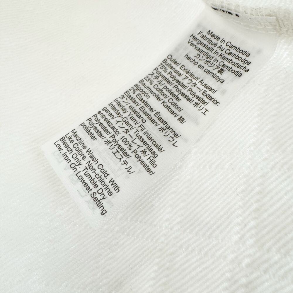 J. Crew Quilted Mock Neck Pullover Sweater Long Sleeve Ivory Size Medium NWT - Picture 10 of 12